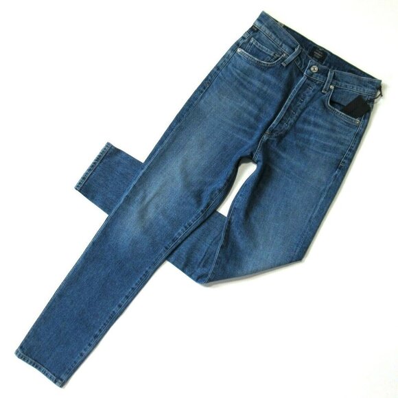 NWT Citizens of Humanity Olivia in Solo High Rise Slim Ankle Crop Jeans 24 - Picture 1 of 5
